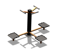 Уличный тренажер "Твистер тройной" УТ337 в Красноярске