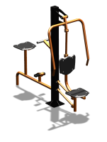 Уличный тренажер "Жим от груди Вело" УТ321 в Красноярске