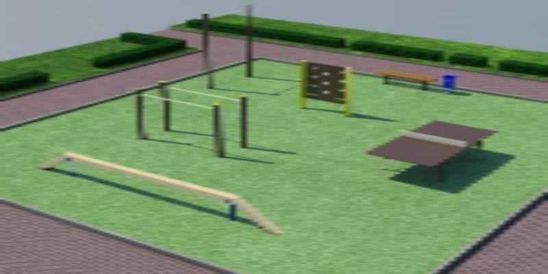 Проект спортплощадки мини спорт  в Красноярске