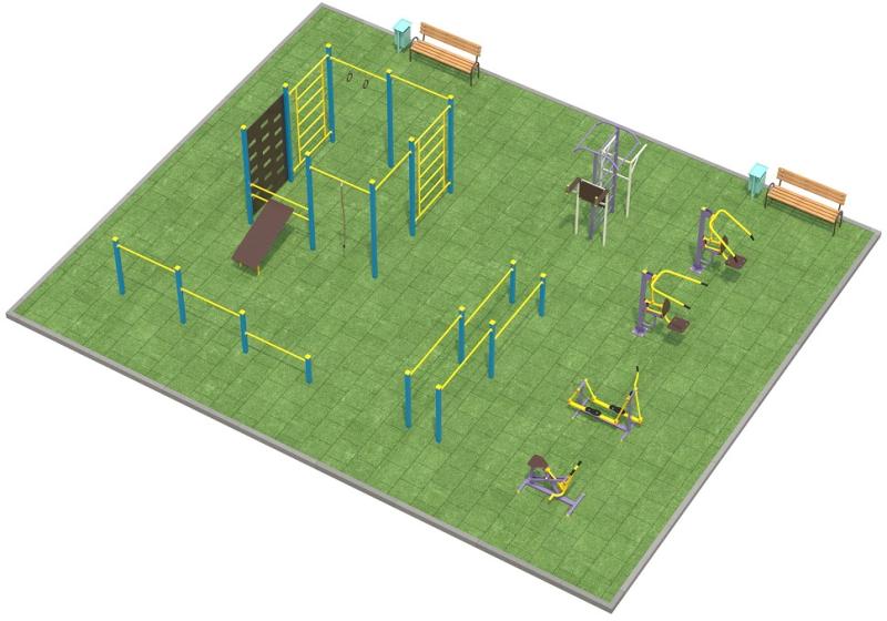 Проект спортплощадки 150 метров в Красноярске в Красноярске