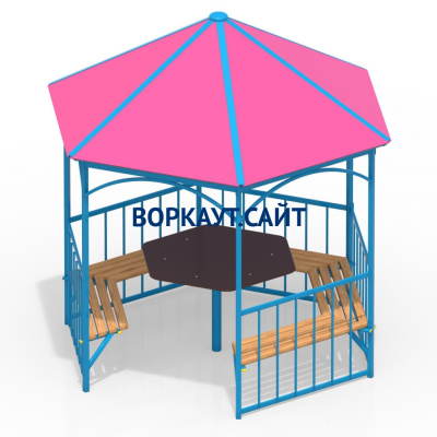 Беседка со столом и лавками МАФ 4121 в Красноярске