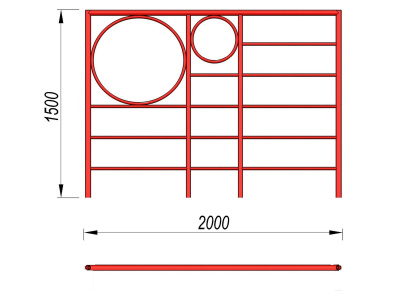 Шведская стенка с кольцами МАФ 3502 в Красноярске