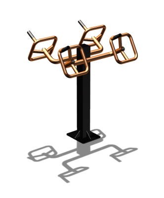 Уличный тренажер  "Штурвал двойной"  УТ201 в Красноярске