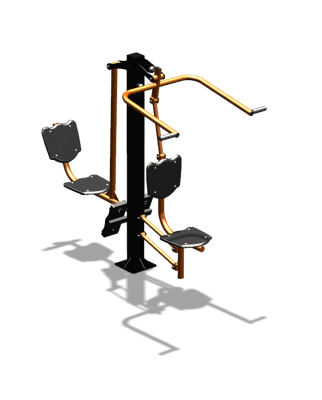 Уличный тренажер "Верхняя тяга Жим ногами" УТ322 в Красноярске