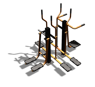 Уличный тренажер "Шпагат Маятник Лыжник двойной" УТ335 в Красноярске