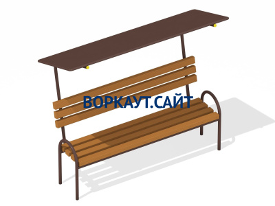 Лавочка под навесом МАФ 1607 в Красноярске