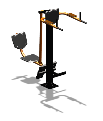 Уличный тренажер "Жим ногами Брусья Пресс" УТ329 в Красноярске