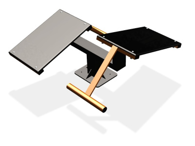 Уличный тренажер  "Скамья для пресса двойная"   УТ213 в Красноярске