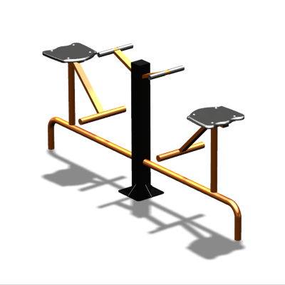 Уличный тренажер  "Твистер сидя двойной"   УТ216 в Красноярске