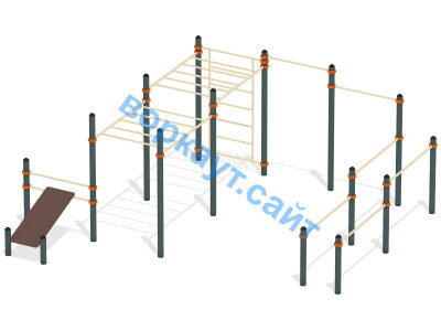 Спортивный комплекс воркаут ВС-50 в Красноярске