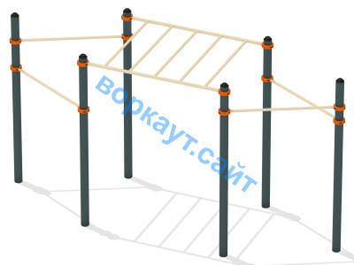 Турник разноуровневый с рукоходом ВС-26 в Красноярске