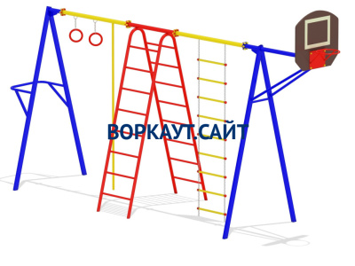 Гимнастический комплекс с баскетбольным щитом МАФ 3001 в Красноярске Гимнастический комплекс с баскетбольным щитом МАФ 3001 в Красноярске