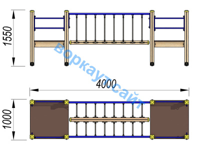 Детский спортивный комплекс Мост ДСК 3113 в Красноярске