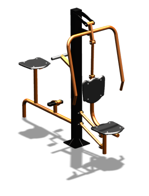 Уличный тренажер "Жим от груди Вело" УТ321 в Красноярске