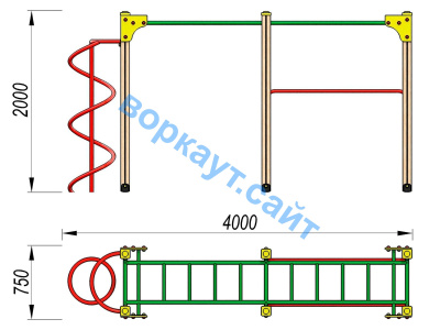 Детский спортивный комплекс ДСК 3104 в Красноярске