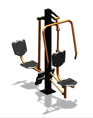 Уличный тренажер "Жим от груди Жим ногами" УТ304 в Красноярске