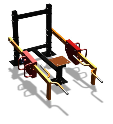 Силовой уличный тренажер  "Приседания/Шраги"  УТ413 в Красноярске