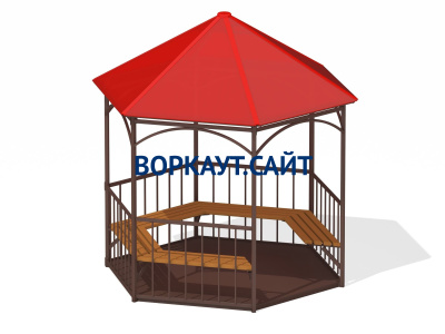 Беседка с лавками и полом МАФ 4122 в Красноярске