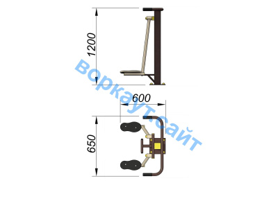 Уличный тренажер Атлетический комплекс УТ 010 в Красноярске