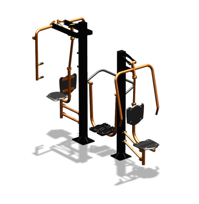 Уличный тренажер "Жим от себя Шагомер Баттерфляй" УТ303 в Красноярске