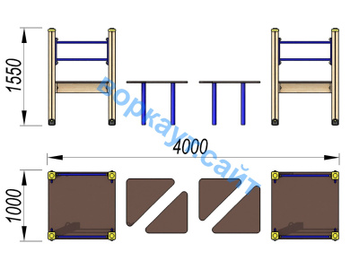 Детский спортивный комплекс Мостик ДСК 3114 в Красноярске