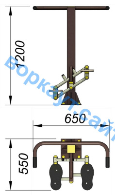 Уличный тренажер "Балансир" УТ 007 в Красноярске