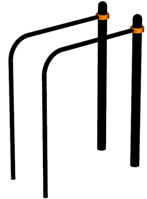 Воркаут брусья приставные ВС-39 в Красноярске