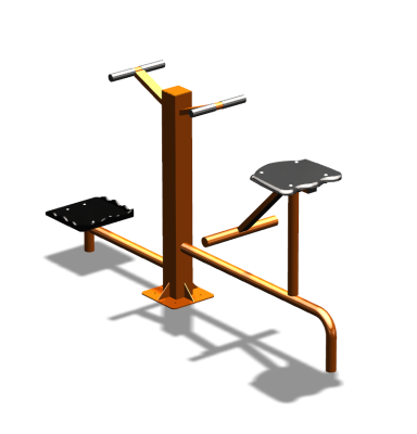 Уличный тренажер "Твистер стоя Твистер сидя" УТ323 в Красноярске