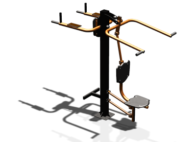 Уличный тренажер "Верхняя тяга Брусья Пресс" УТ339 в Красноярске