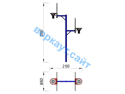 Баскетбольный щит двойной СИО 3511 в Красноярске