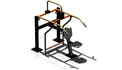 Силовой уличный тренажер  "Жим вверх сидя"  УТ403 в Красноярске